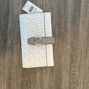 MICHAEL Michael Kors White and Gray Wallet